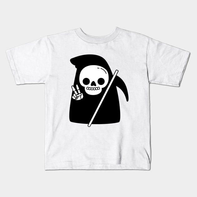 Cute grim reaper Kids T-Shirt by Mooxy